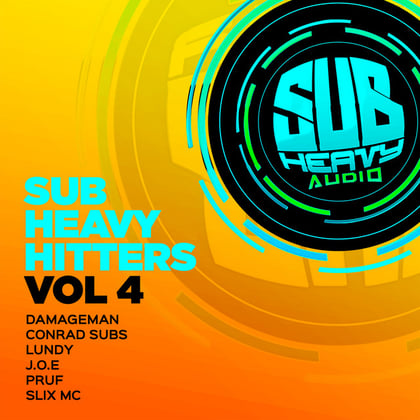 Sub Heavy Hitters Vol 4 album by Damageman, Conrad Subs & Lundy - Drum and Bass Cover Art
