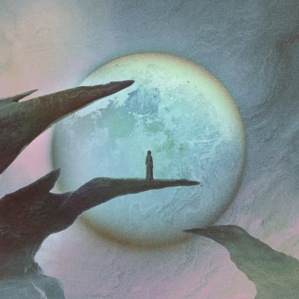 Inherit The Moon album by J-Kon - Drum and Bass Cover Art