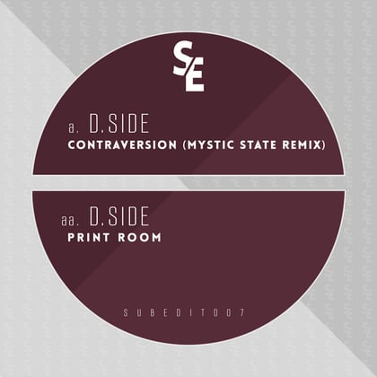 Contraversion (Mystic State Remix) / Print Room album by LSB & D.Side - Drum and Bass Cover Art