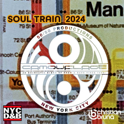 Soul Train 2024 album by Christian Bruna - Drum and Bass Cover Art