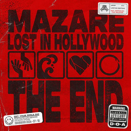 The End album by Mazare & Lost in Hollywood - Drum and Bass Cover Art