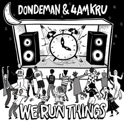 We Run Things album by 4am Kru - Drum and Bass Cover Art