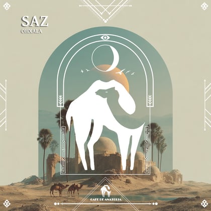 Saz album by Tengu, Ohxala & Cafe De Anatolia - Drum and Bass Cover Art