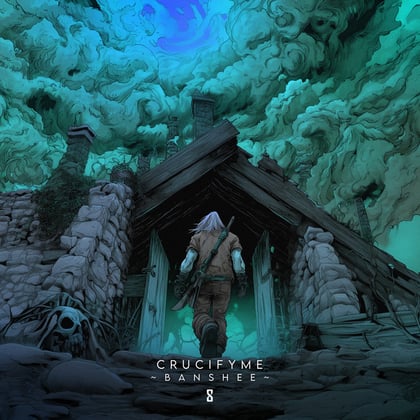 Banshee album by CrucifyMe & Dauntless - Drum and Bass Cover Art