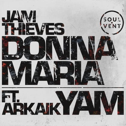 Donna-Maria / YAM album by Jam Thieves - Drum and Bass Cover Art