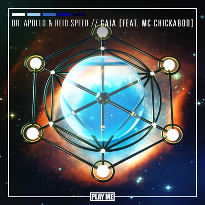Gaia album by Dr. Apollo & Reid Speed - Drum and Bass Cover Art