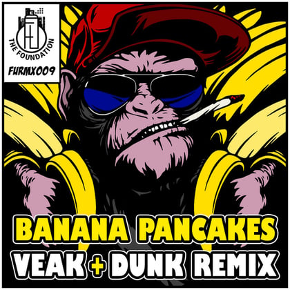 Banana Pancakes album by Salaryman & Veak - Drum and Bass Cover Art