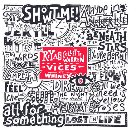 Vices album by Riya, Collette Warren & Whiney - Drum and Bass Cover Art