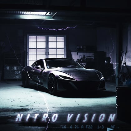 Nitro Vision album by Voicians - Drum and Bass Cover Art