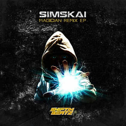 Magician Remix album by Simskai - Drum and Bass Cover Art