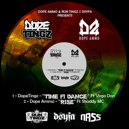 Time Fi Dance album by Ed Solo, Dope Ammo & Shaddy MC - Drum and Bass Cover Art