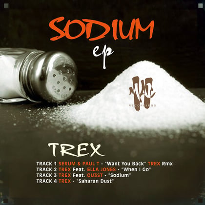 Sodium album by Trex, Serum & Ella Jones - Drum and Bass Cover Art