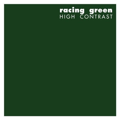Racing Green album by High Contrast - Drum and Bass Cover Art