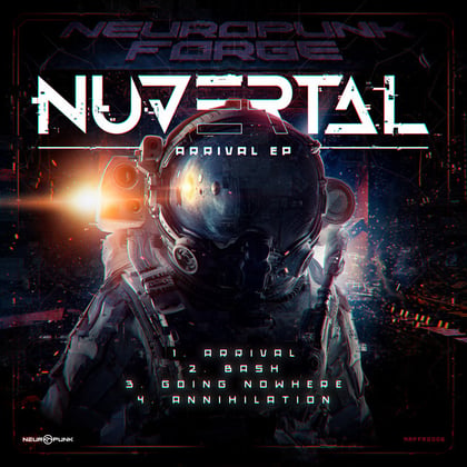 Arrival album by Nuvertal - Drum and Bass Cover Art
