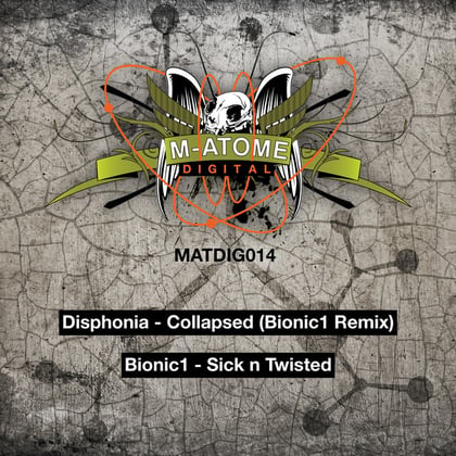 M-Atome Digital 014 album by Disphonia - Drum and Bass Cover Art