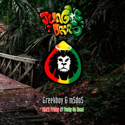 Jungle Drops 19 album by Greekboy & MSDOS - Drum and Bass Cover Art