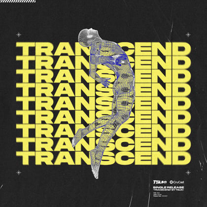 Transcend album by Tsuki - Drum and Bass Cover Art