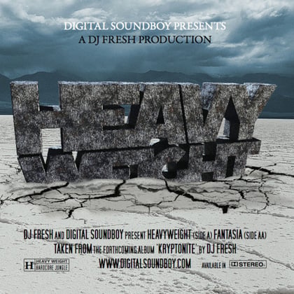 Heavyweight / Fantasia album by DJ Fresh - Drum and Bass Cover Art