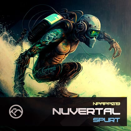 Spurt album by Nuvertal - Drum and Bass Cover Art