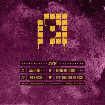 Warzone EP album by FFF - Drum and Bass Cover Art
