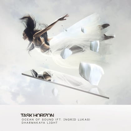 Ocean of Sound/Dharmakaya Light album by Task Horizon & Ingrid Lukas - Drum and Bass Cover Art
