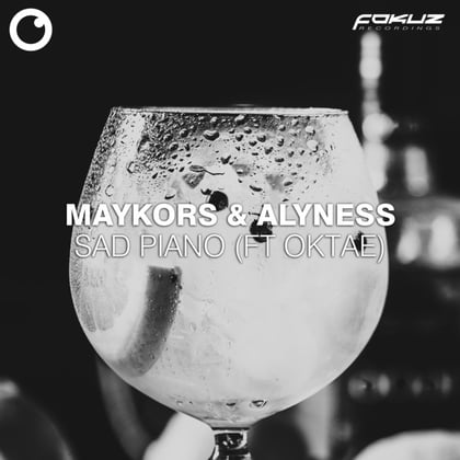 Sad piano album by Maykors, Alyness & Oktae - Drum and Bass Cover Art
