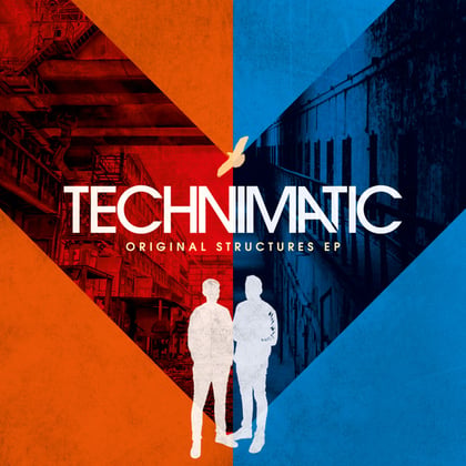 Original Structures EP album by Technicolour, Technimatic & Komatic - Drum and Bass Cover Art