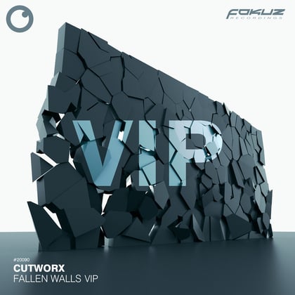 Fallen Walls VIP album by Cutworx & Safire - Drum and Bass Cover Art