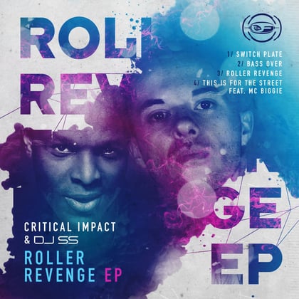 Roller Revenge EP album by Samurai Breaks, Critical Impact & DJ SS - Drum and Bass Cover Art