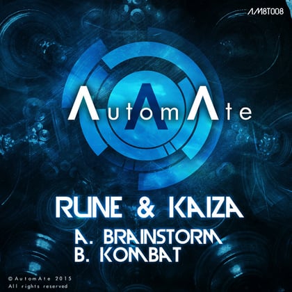 Brainstorm / Kombat album by Kaiza - Drum and Bass Cover Art