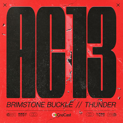 Brimstone Buckle / Thunder album by AC13 - Drum and Bass Cover Art
