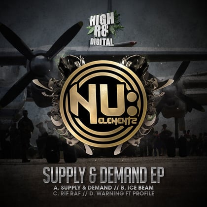 Supply & Demand / Ice Beam / Rif Raf / Warning album by Nu Elementz - Drum and Bass Cover Art