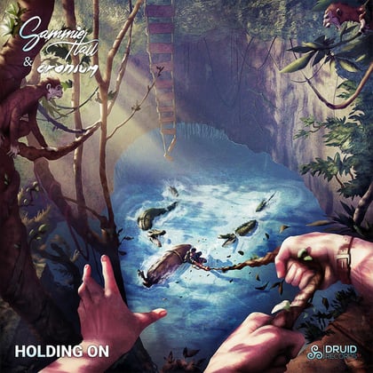 Holding On album by Sammie Hall - Drum and Bass Cover Art