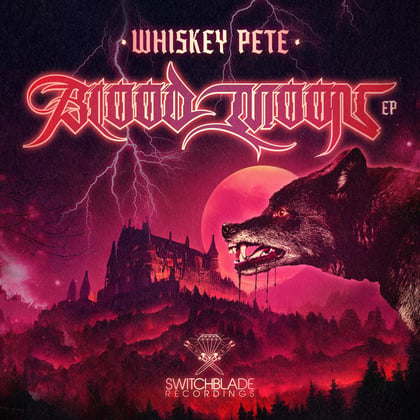 Blood Moon album by Whiskey Pete - Drum and Bass Cover Art