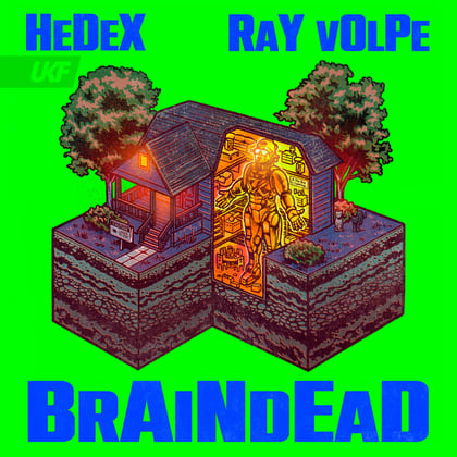 BrAiNdEaD album by Hedex & Ray Volpe - Drum and Bass Cover Art
