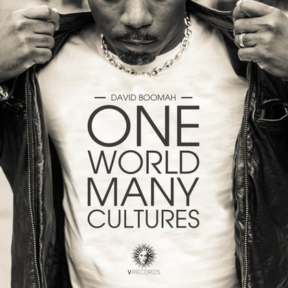 One World Many Cultures album by David Boomah - Drum and Bass Cover Art