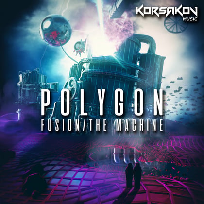 Fusion / The Machine album by Polygon - Drum and Bass Cover Art