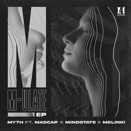 M-ulate Ep album by Myth, Melinki, Mindstate & Madcap - Drum and Bass Cover Art