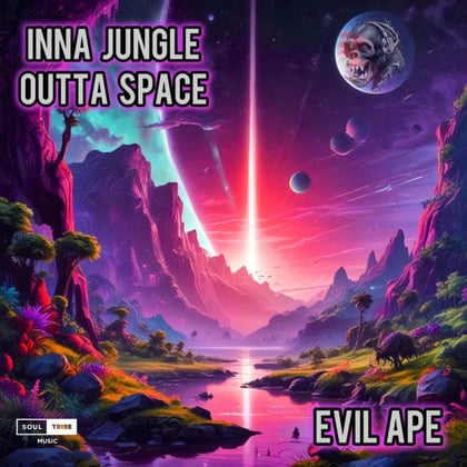 Inna Jungle Outta Space album by Evil Ape - Drum and Bass Cover Art
