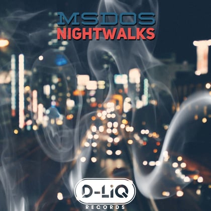 Nightwalks album by MSDOS - Drum and Bass Cover Art