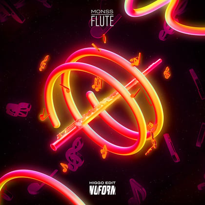 FLUTE (HIGGO EDIT) album by MONSS - Drum and Bass Cover Art