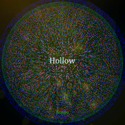Hollow album by Noppo - Drum and Bass Cover Art