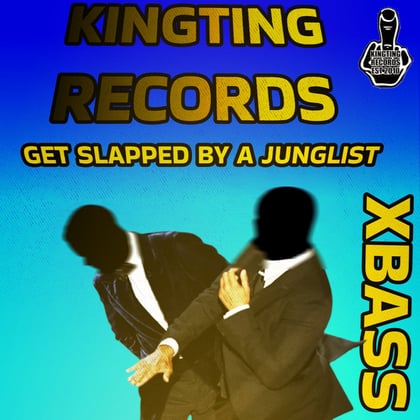 Get Slapped by a Junglist album by X-Bass - Drum and Bass Cover Art