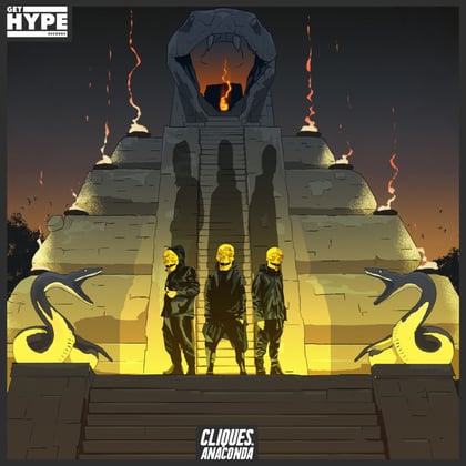 CLIQUES. Anaconda album by CLIQUES. - Drum and Bass Cover Art