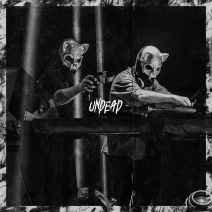 UNDEAD - X YEAR ANNIVERSARY album by Zombie Cats - Drum and Bass Cover Art