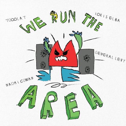 We Run The Area album by General Levy, Idris Elba & Toddla T - Drum and Bass Cover Art
