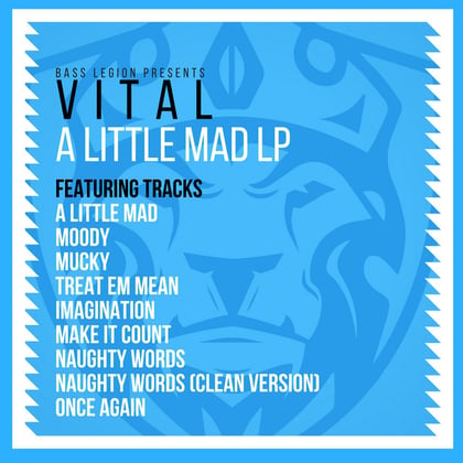 A Little Mad album by Vital - Drum and Bass Cover Art