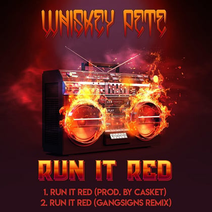 Run It Red album by Whiskey Pete - Drum and Bass Cover Art