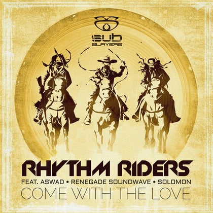 Come with the Love album by The Rhythm Riders - Drum and Bass Cover Art