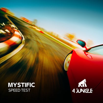 Speedtest album by Mystific - Drum and Bass Cover Art